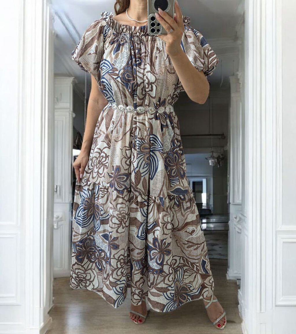 Rochie diafana din bumbac Maxine