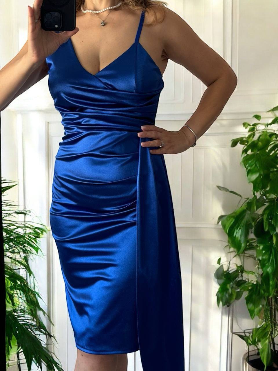 Rochie din satin Gloria