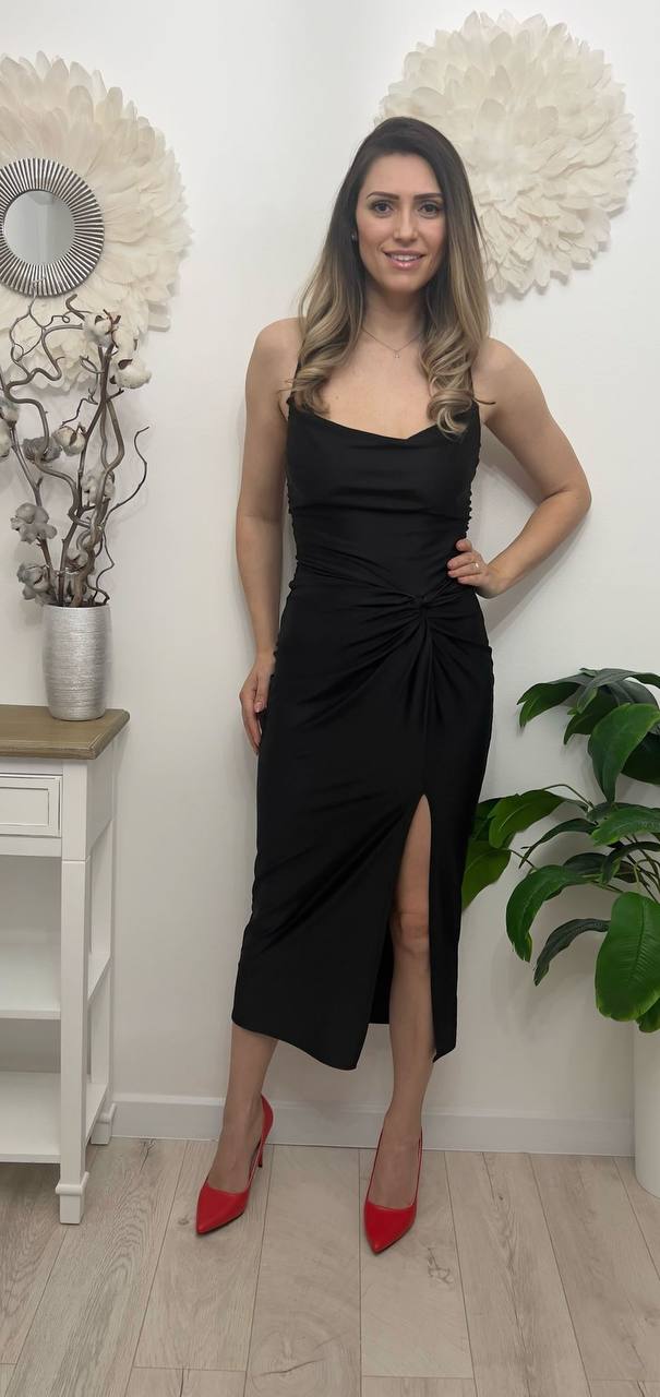 Rochie din lycra cu siret la spate Melissa