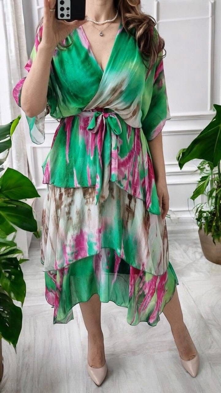 Rochie diafana din matase Laura