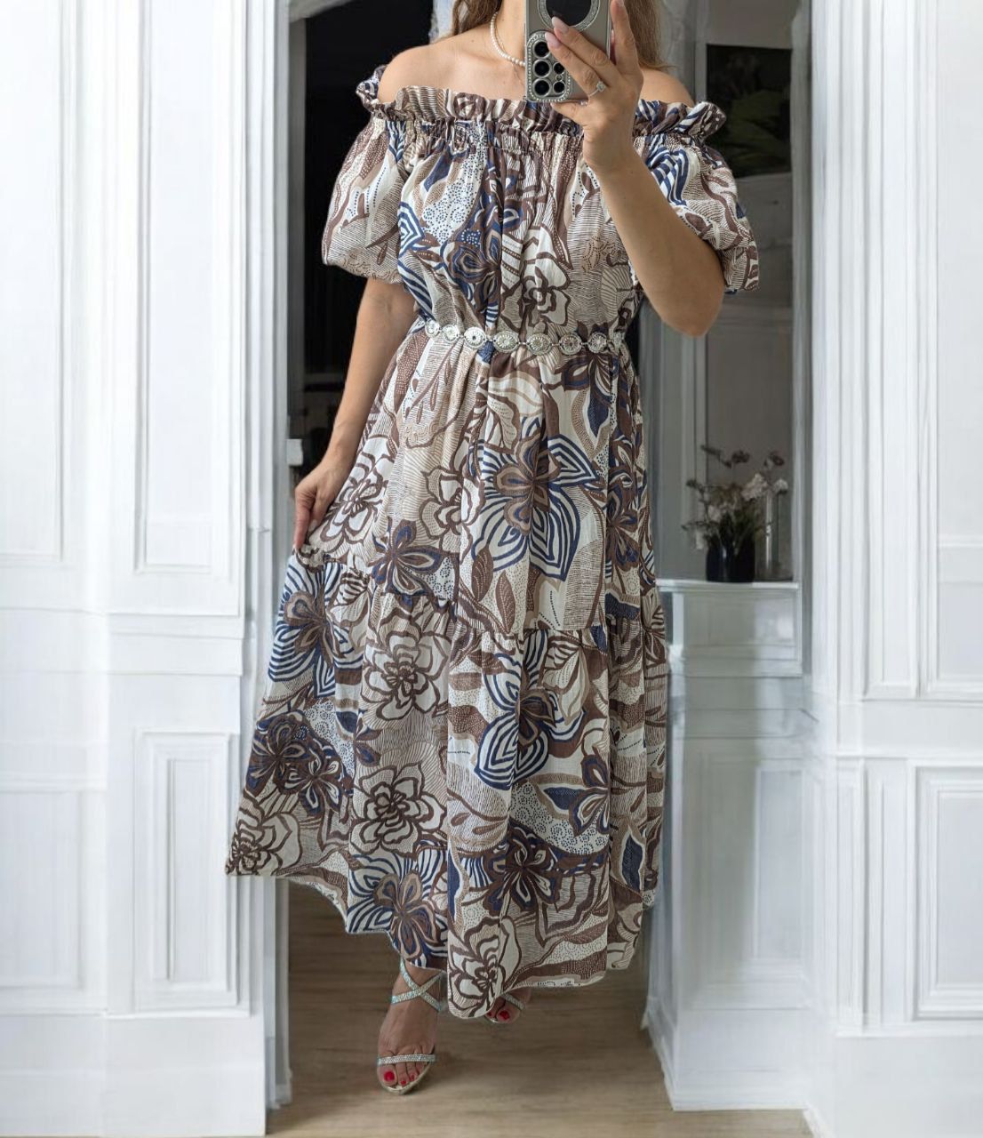 Rochie diafana din bumbac Maxine