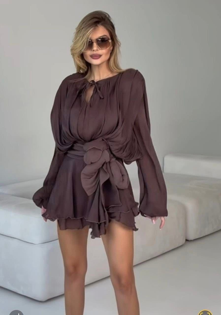 Rochie cu volane Leyla