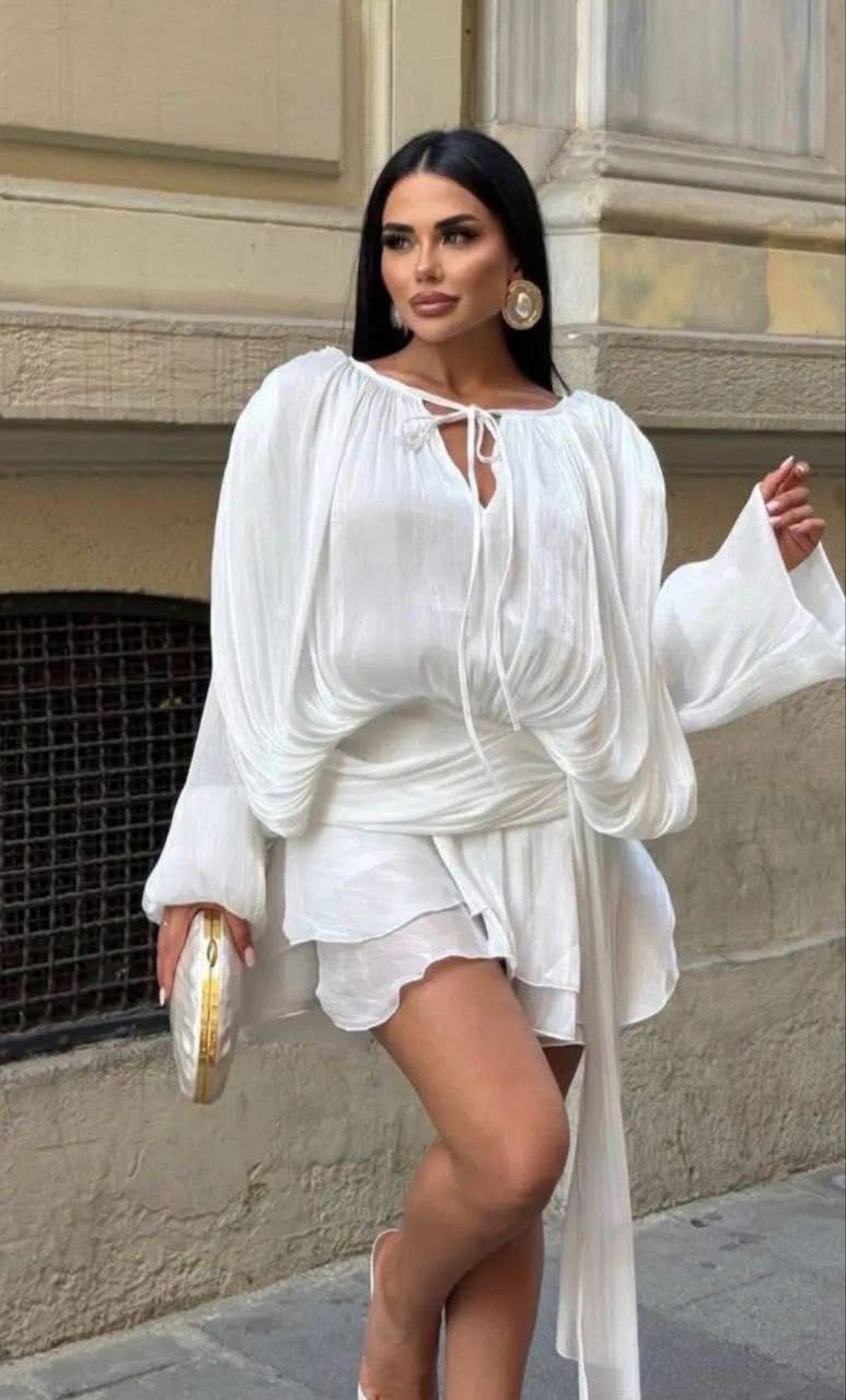 Rochie cu volane Leyla
