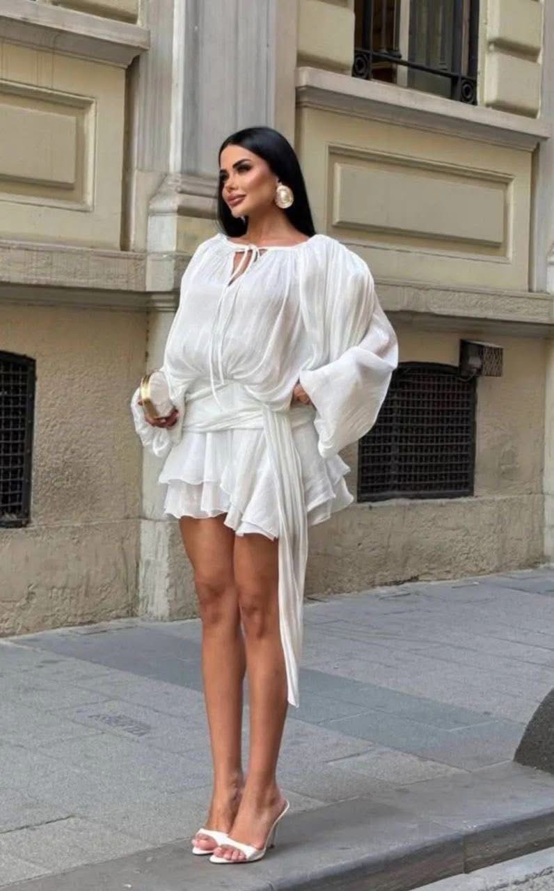 Rochie cu volane Leyla