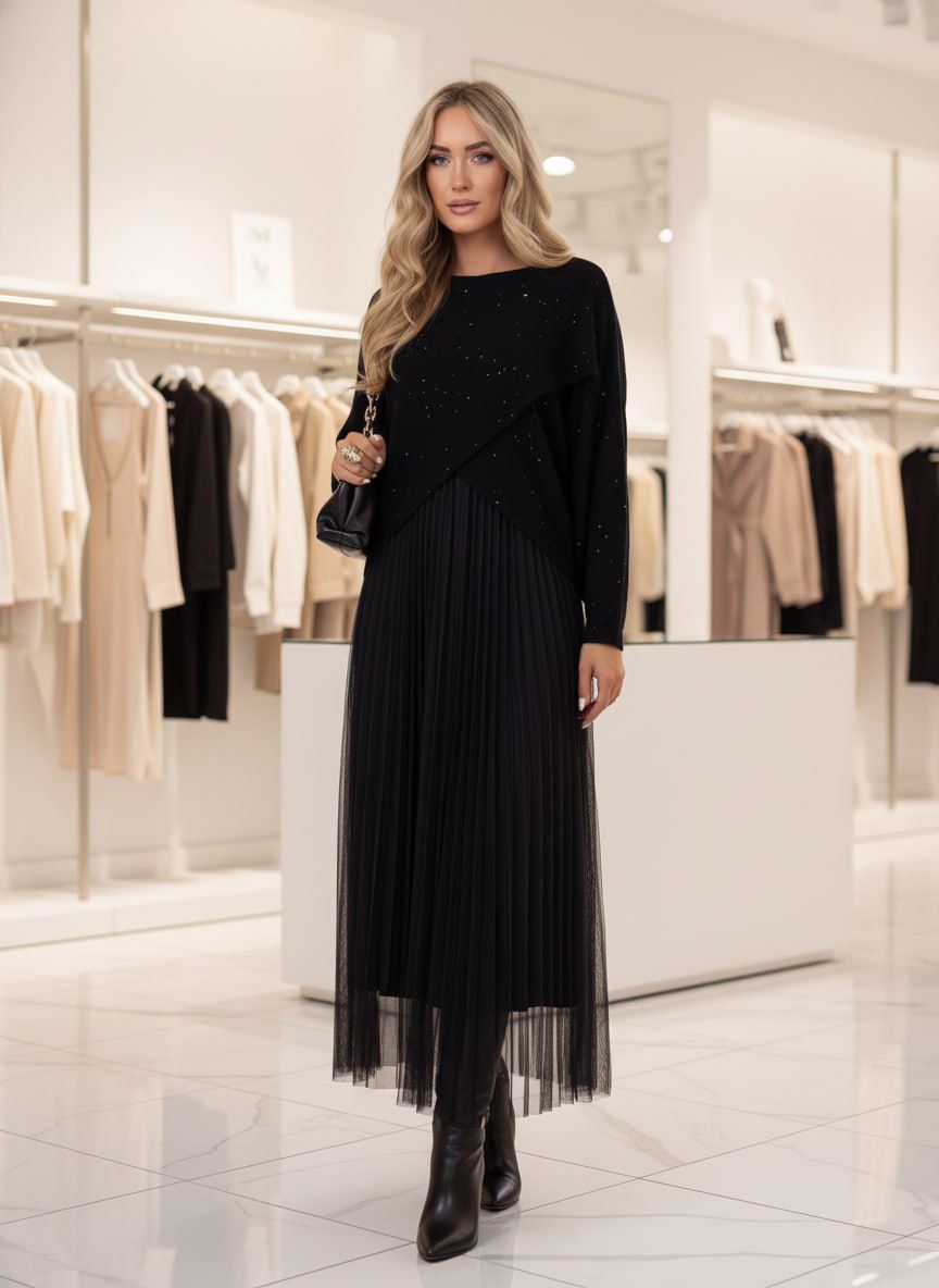 Rochie cu pulover Tull
