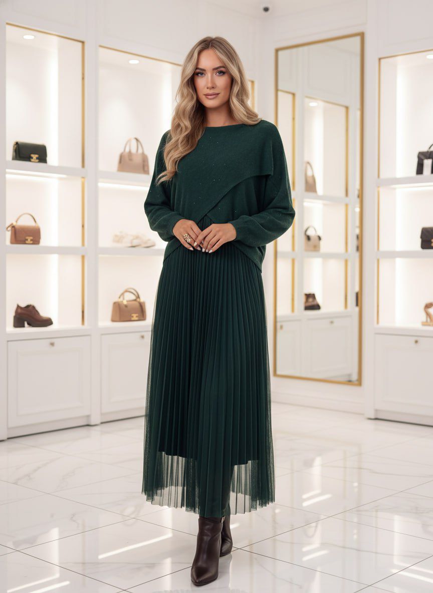 Rochie cu pulover Tull