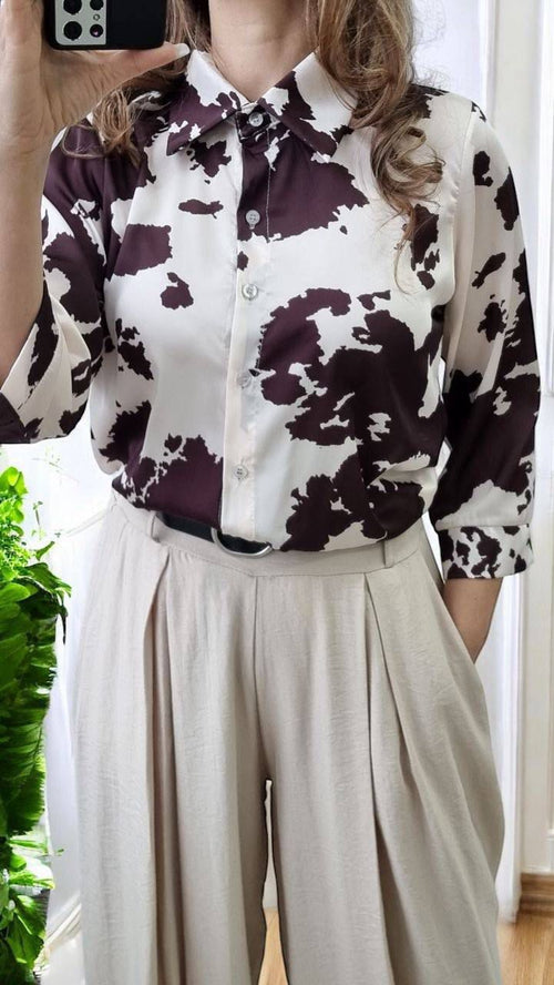 Camasa Din Satin Cu AnimalPrint Country Core