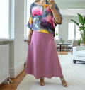Fusta din satin gros Seraphina