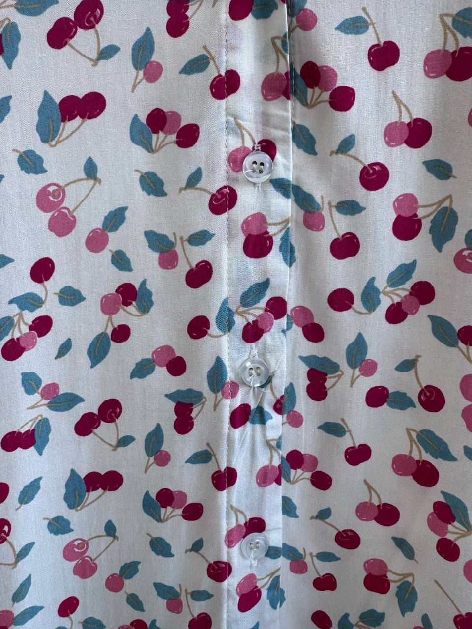 Camasa din bumbac cu model Cherry