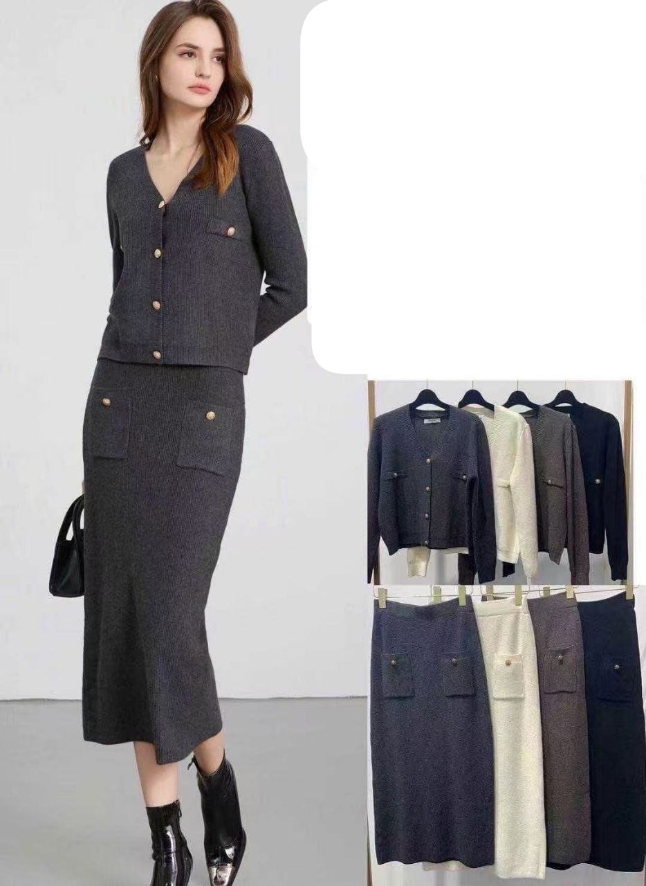 Serie 4 bucati compleu tricot Marissa