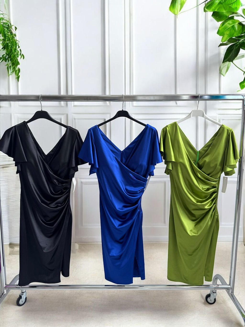 Rochie de satin Alina