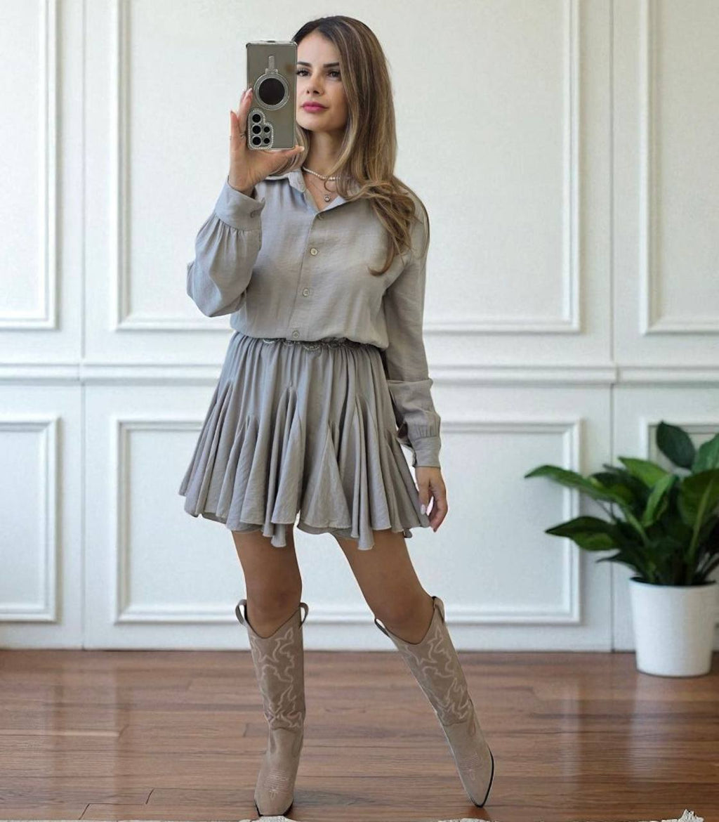 Rochie cu guler de camasa Carmen