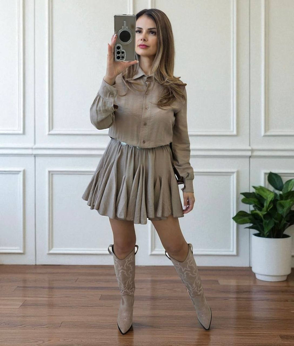 Rochie cu guler de camasa Carmen