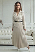 Rochie plisata cu sacou Lara