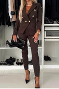 Serie 4 costume elegante cu butoni aurii Precious