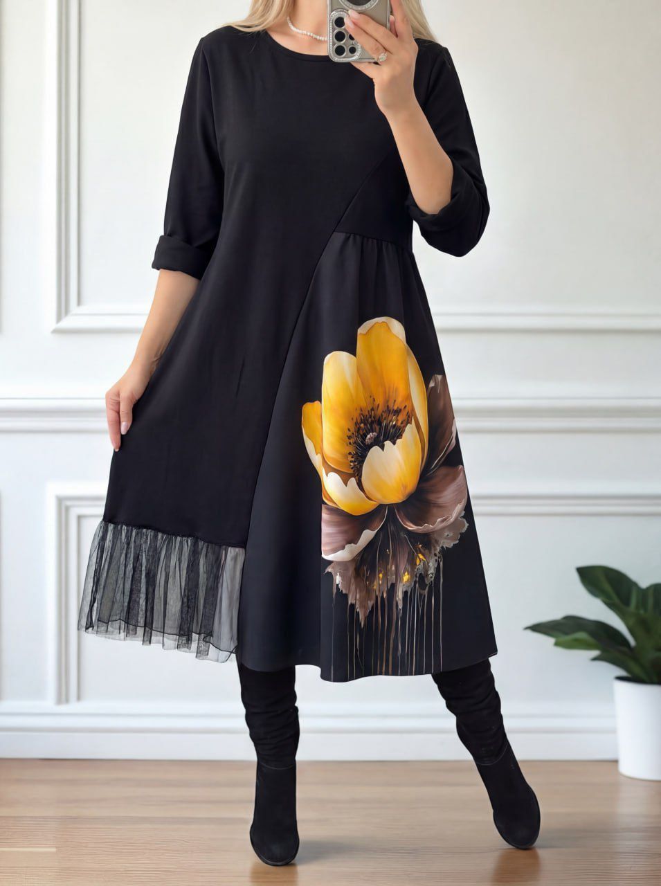 Rochie cu imprimeu Monique