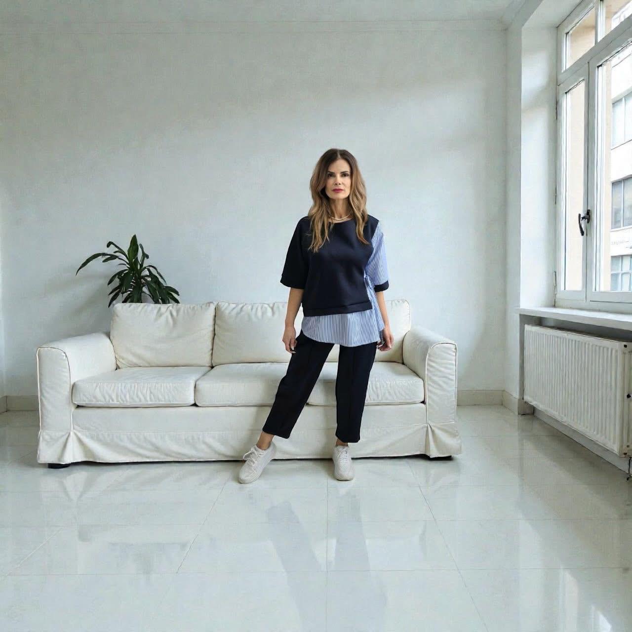 Compleu cu model de camasa Carly