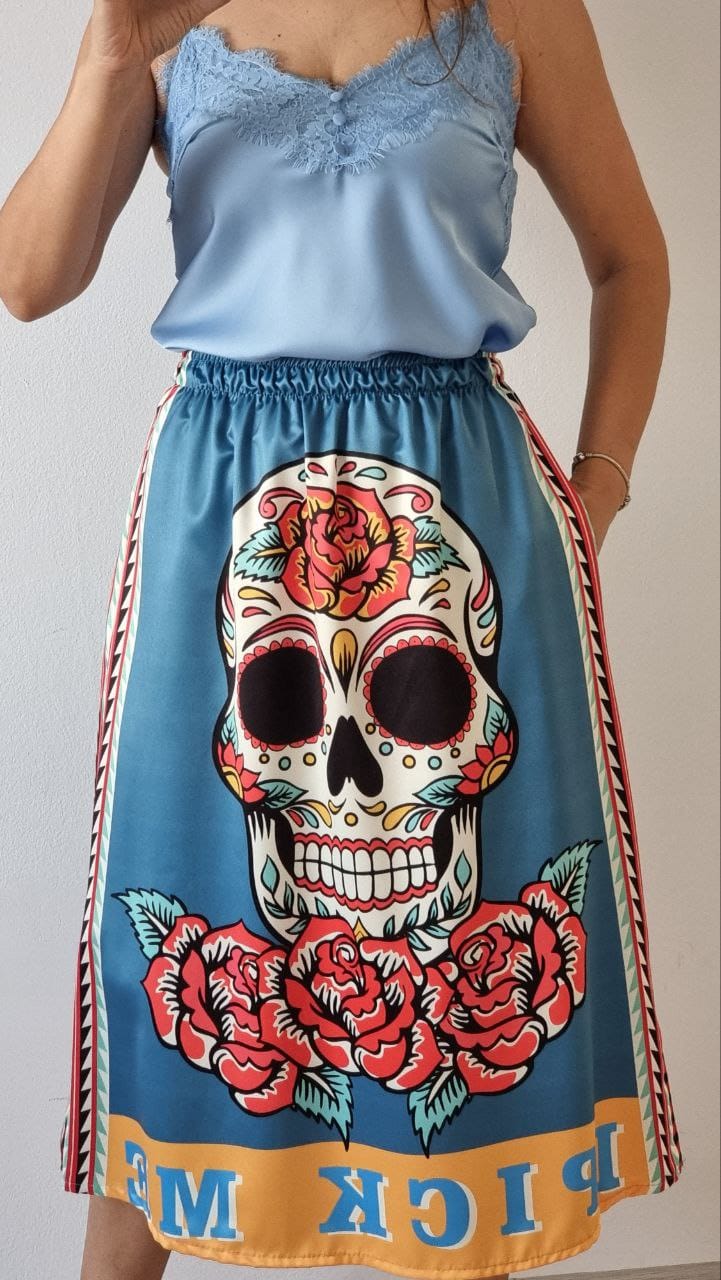Fuste cu buzunare La Catrina