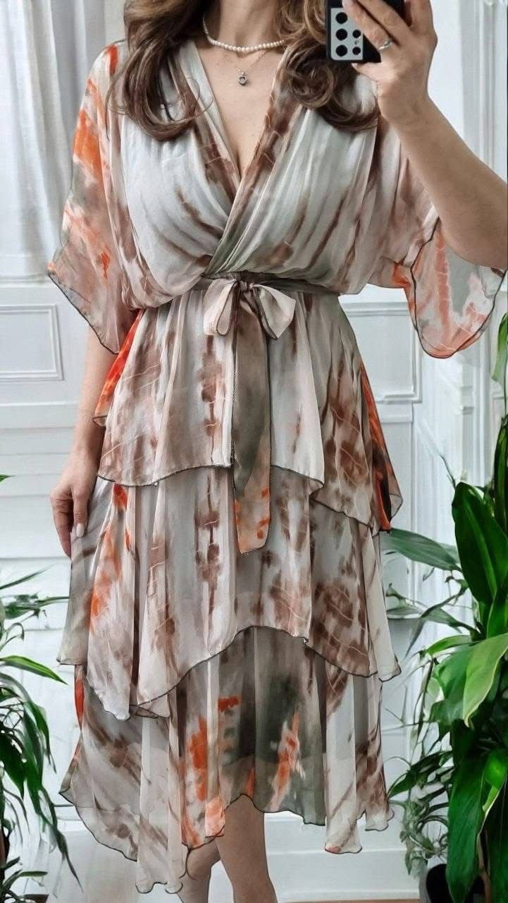 Rochie diafana din matase Laura
