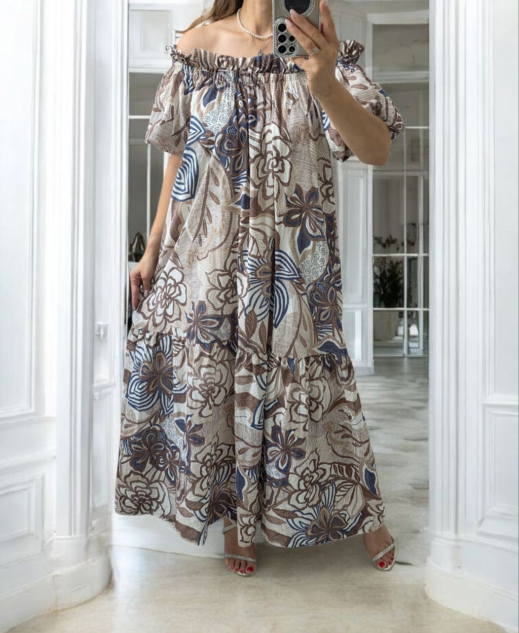 Rochie diafana din bumbac Maxine