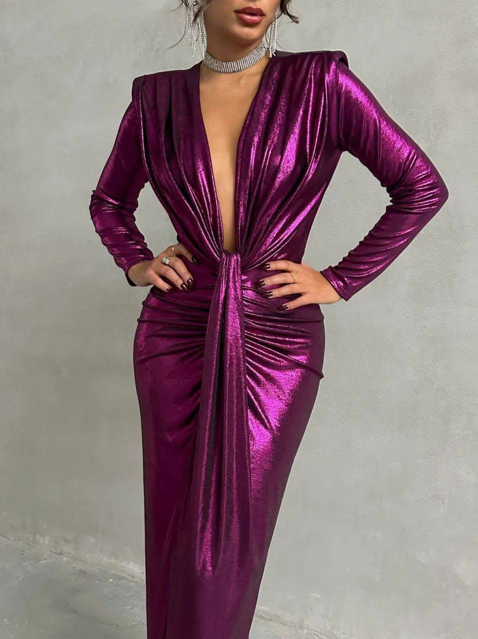Rochie metalizata Melissa