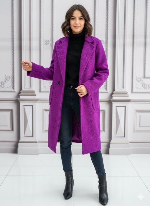 Palton buclat Pamela
