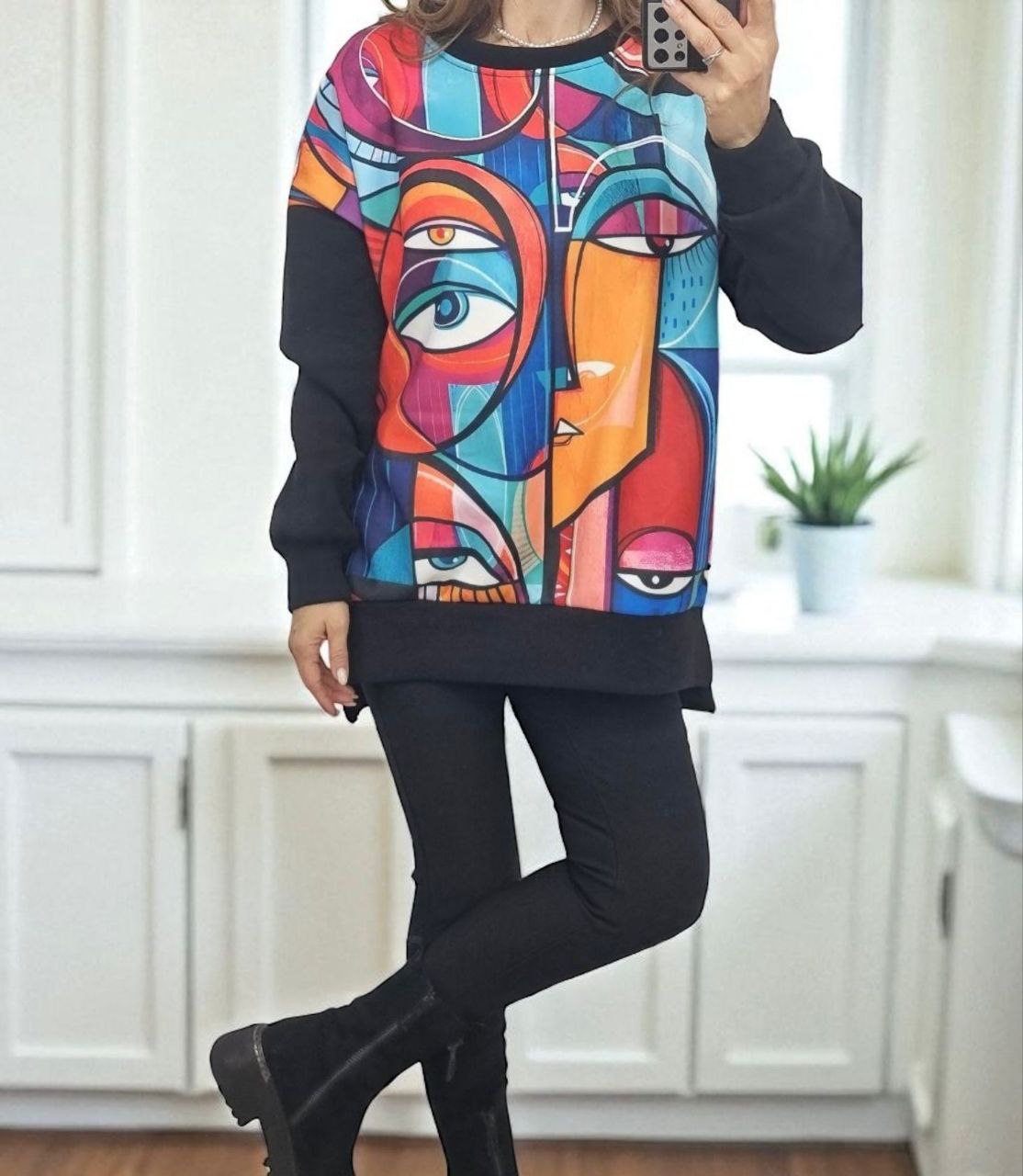 Bluza din bumbac vatuita America