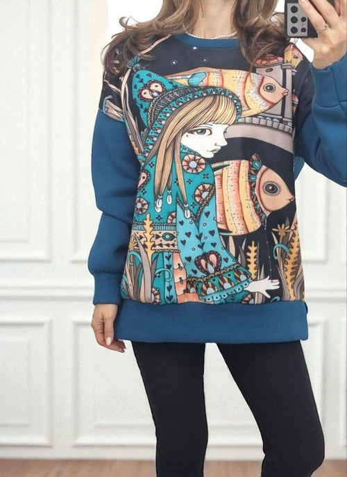 Bluza din bumbac vatuita America