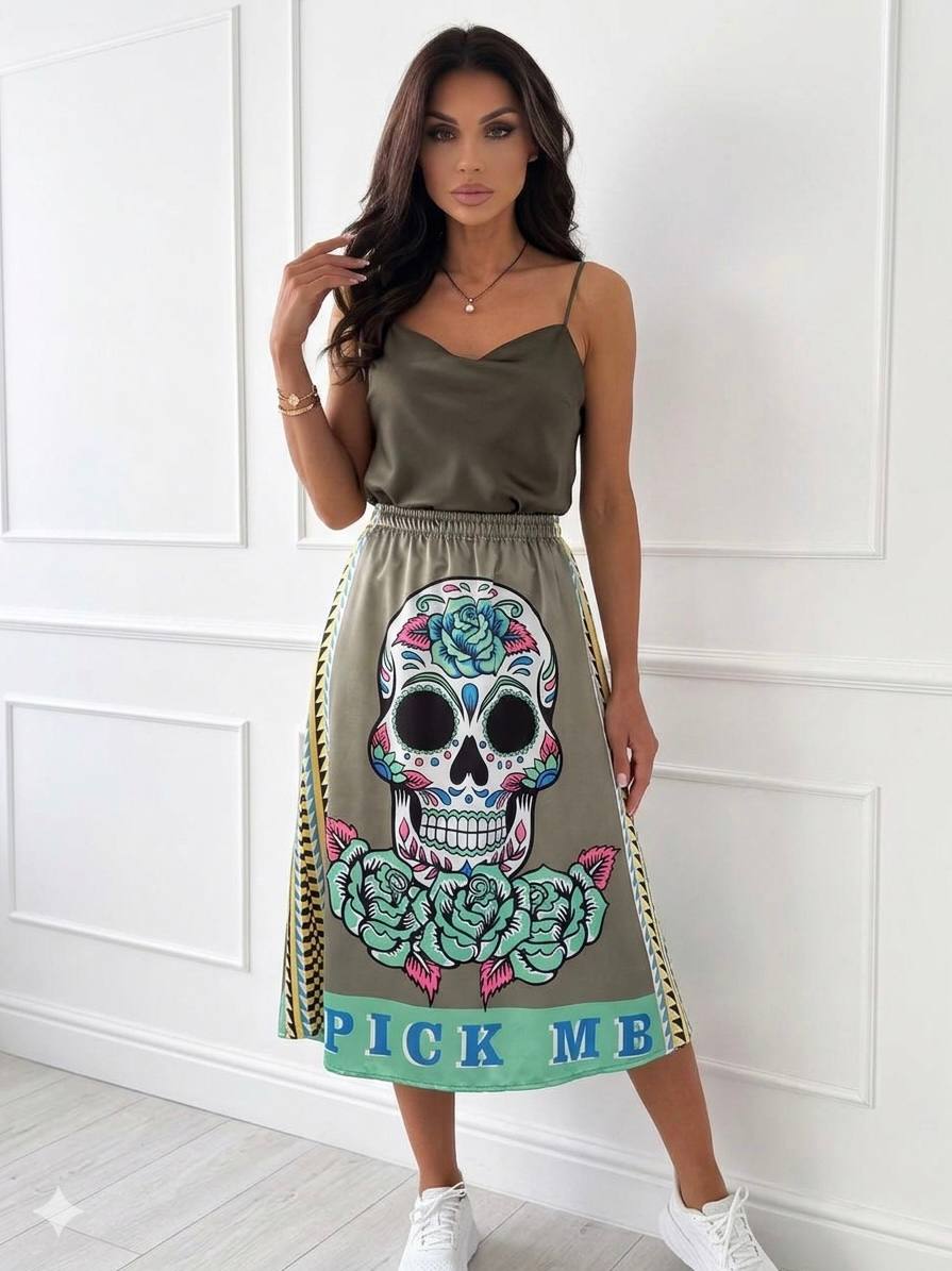 Fuste cu buzunare La Catrina