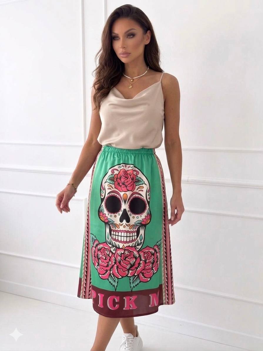 Fuste cu buzunare La Catrina