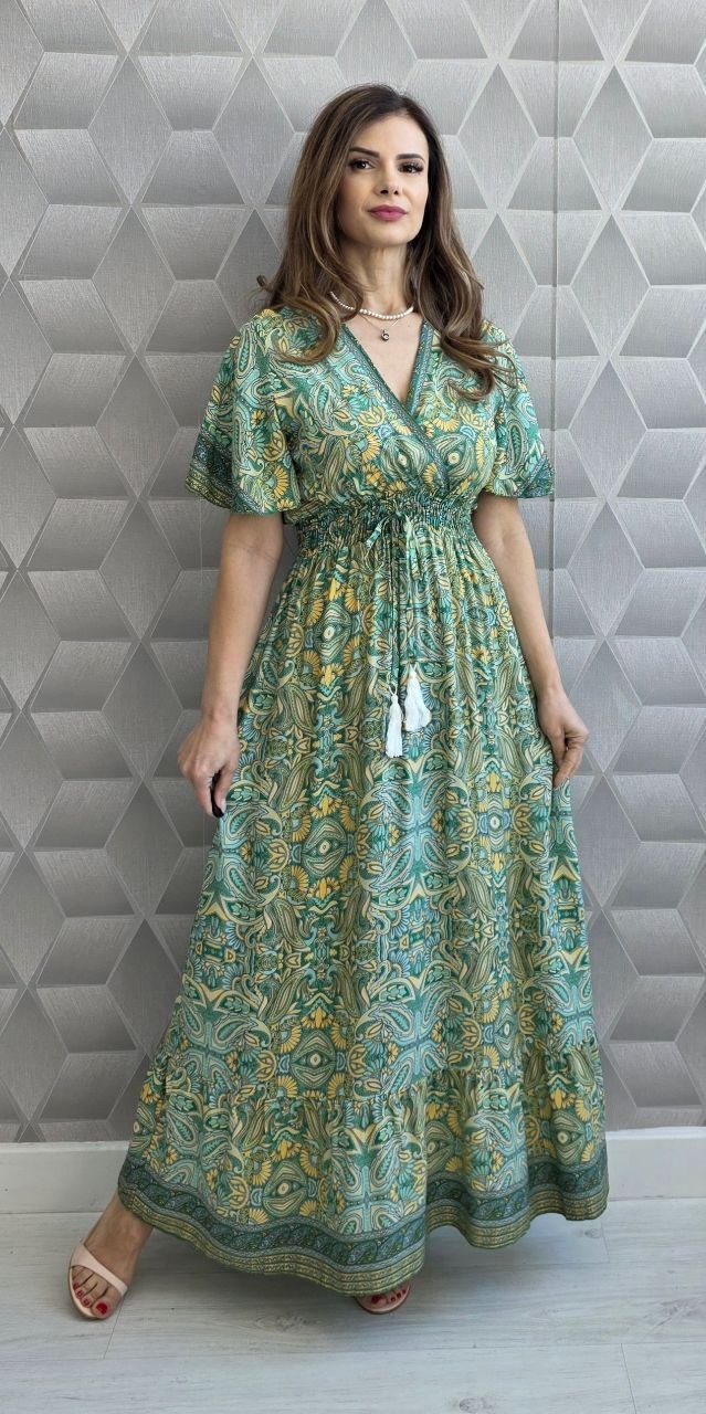 Rochie lunga din bumbac Indira