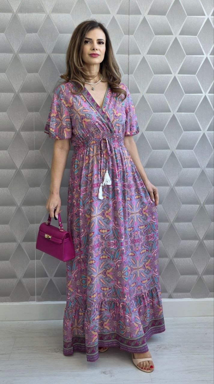 Rochie lunga din bumbac Indira