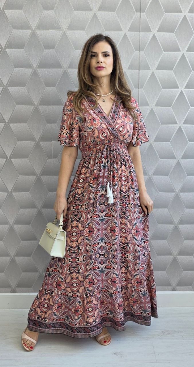 Rochie lunga din bumbac Indira