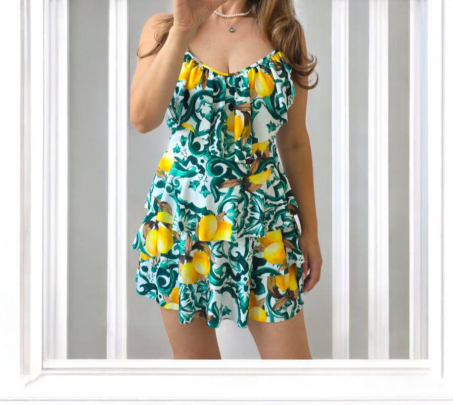 Rochie cu imprimeuri din lycra Maxine