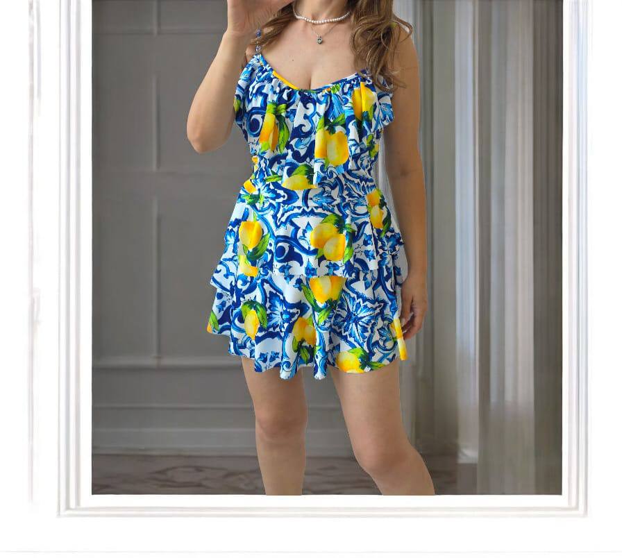 Rochie cu imprimeuri din lycra Maxine
