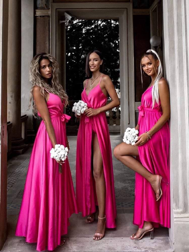 Rochie din satin Allegra