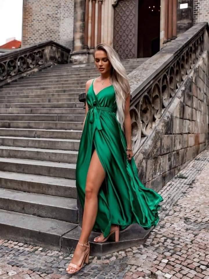 Rochie din satin Allegra
