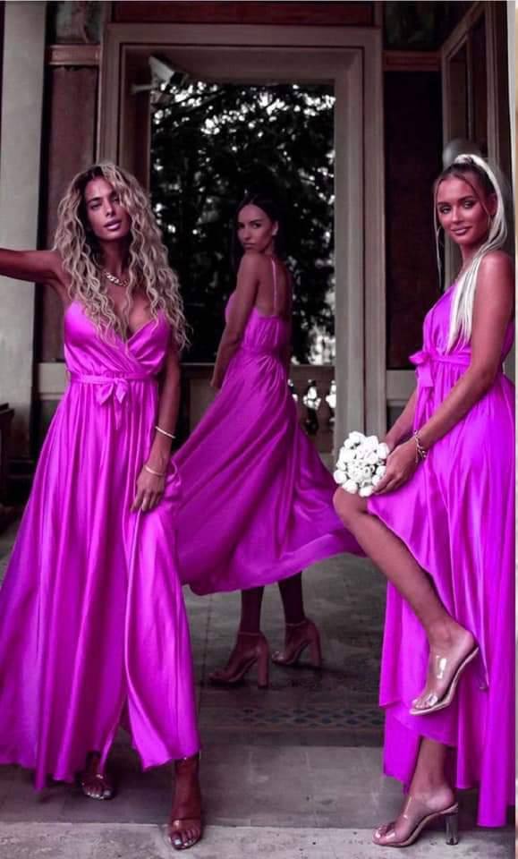 Rochie din satin Allegra