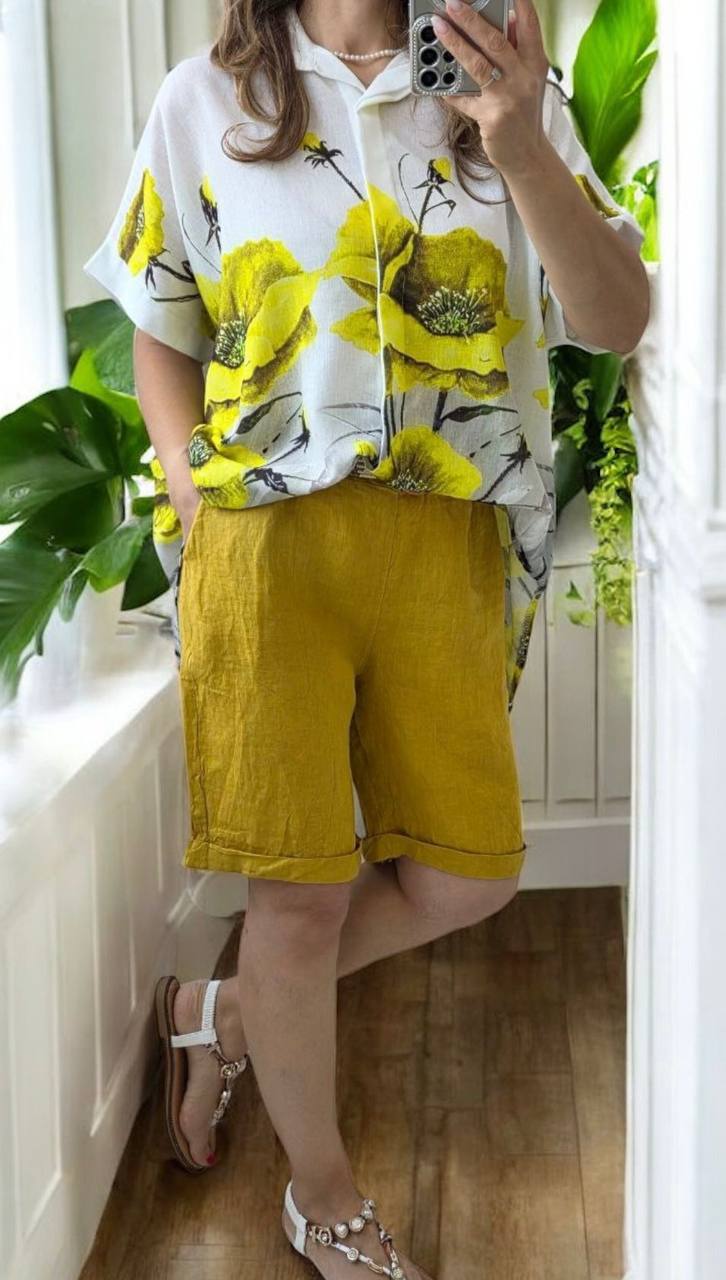 Pantaloni din in Mia