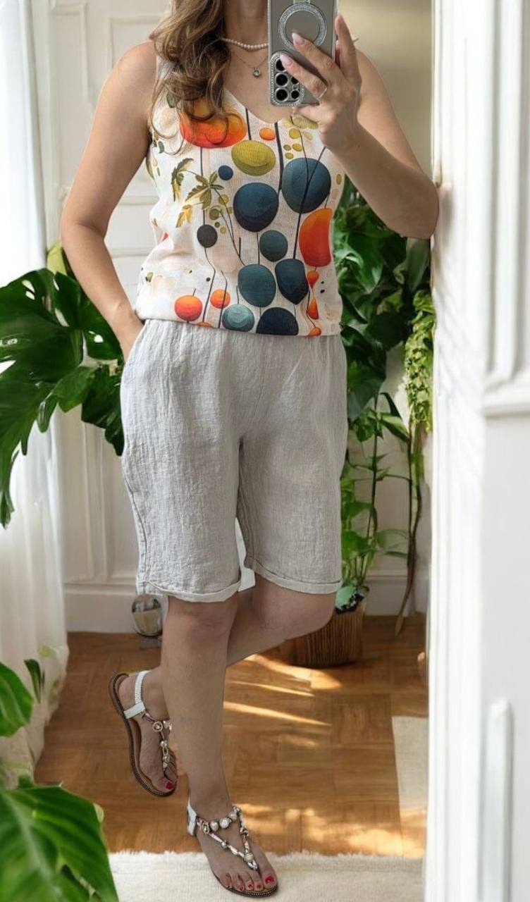 Pantaloni din in Mia