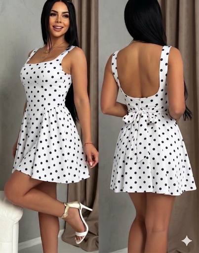 Rochie cu imprimeuri si spatele gol