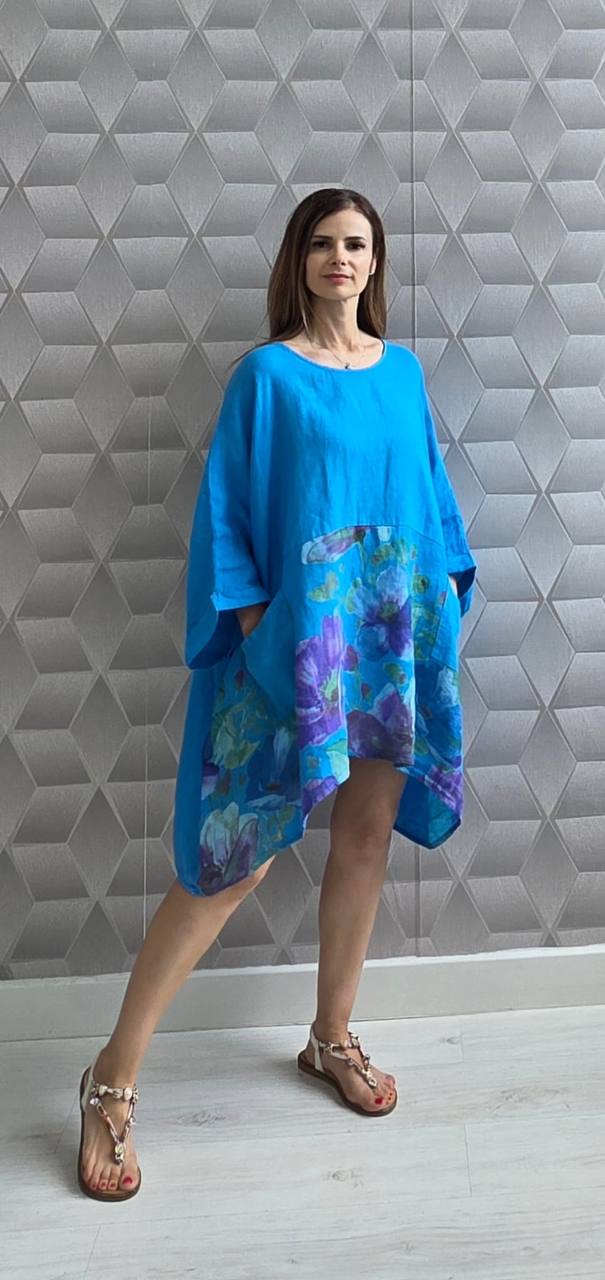 Bluza oversize din in 100% Flory