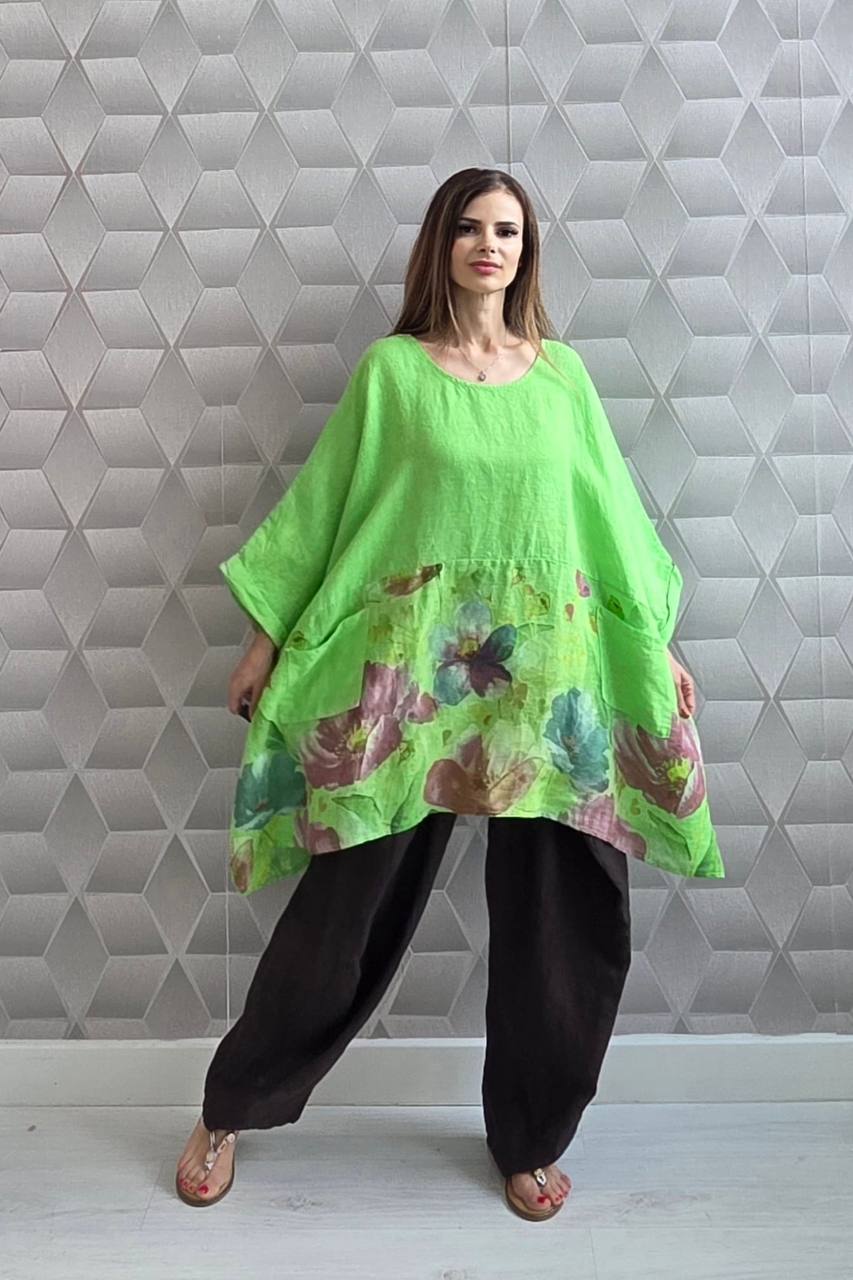 Bluza oversize din in 100% Flory