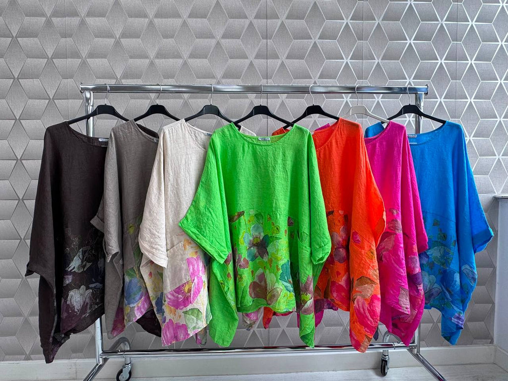Bluza oversize din in 100% Flory