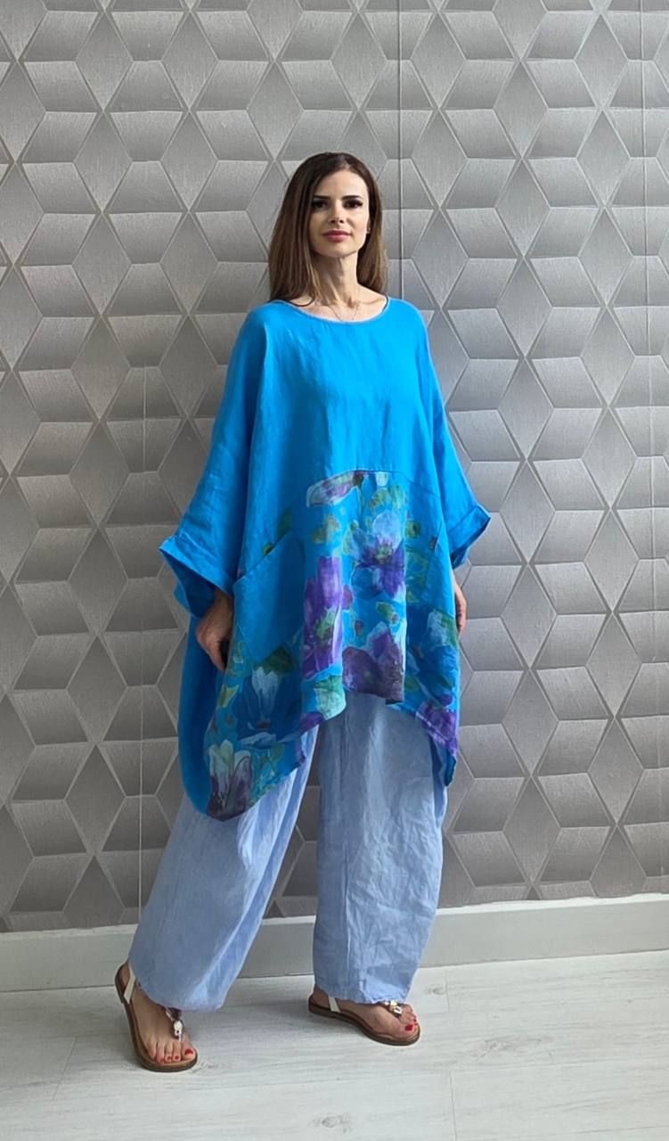 Bluza oversize din in 100% Flory