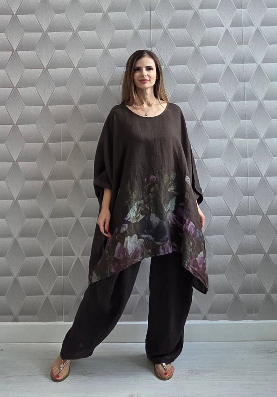 Bluza oversize din in 100% Flory