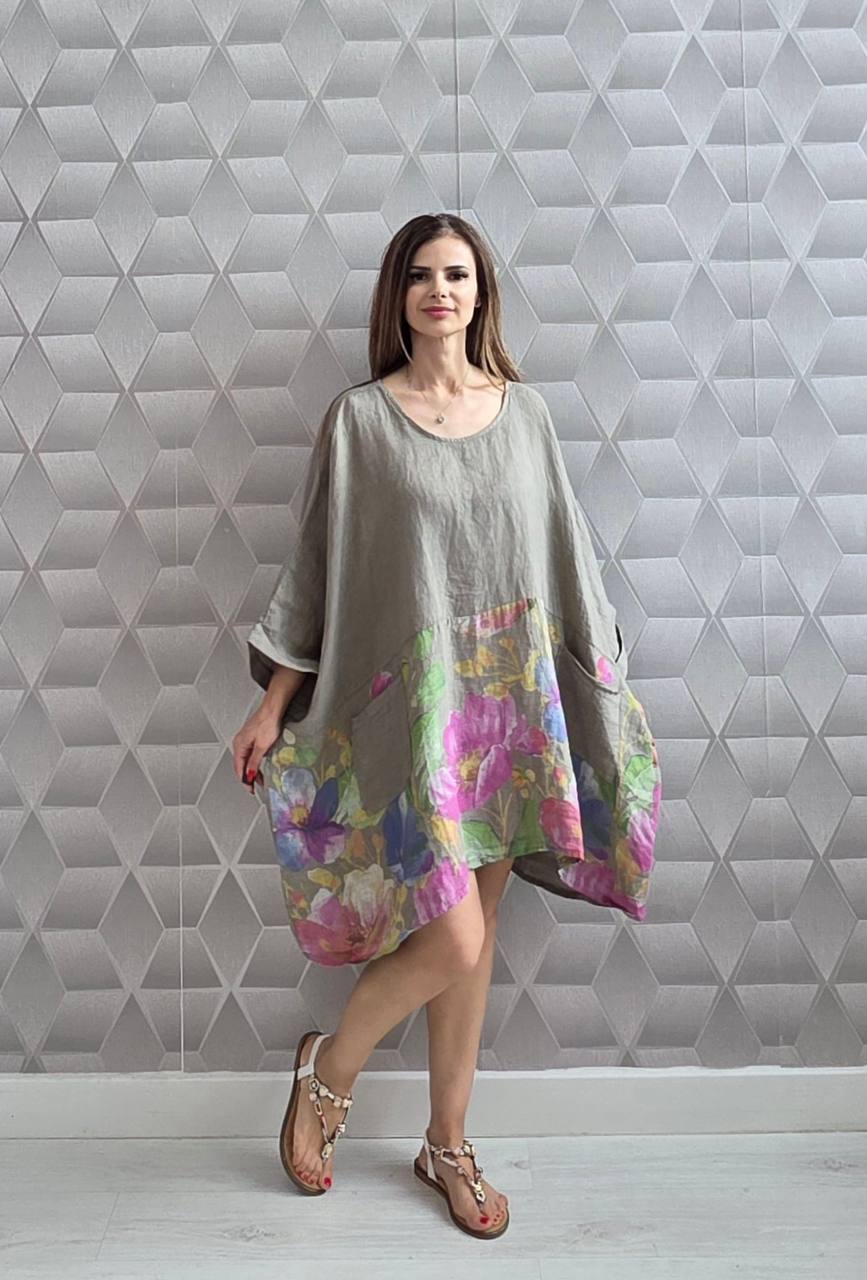 Bluza oversize din in 100% Flory