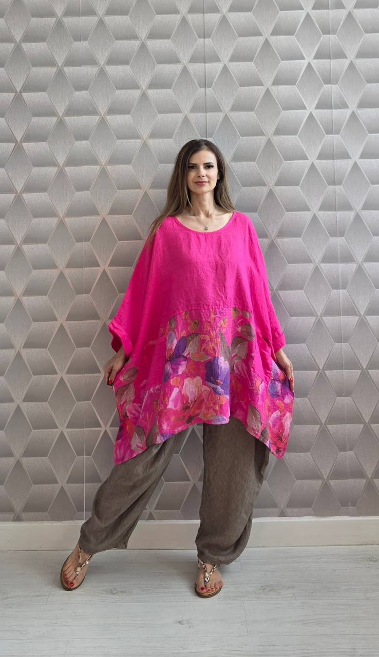 Bluza oversize din in 100% Flory