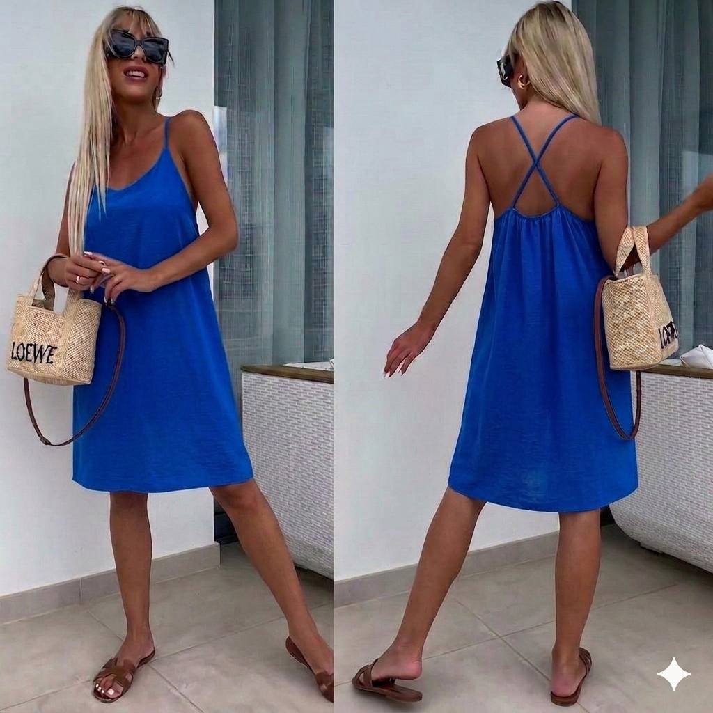 Rochie lejera cu bretele Greta