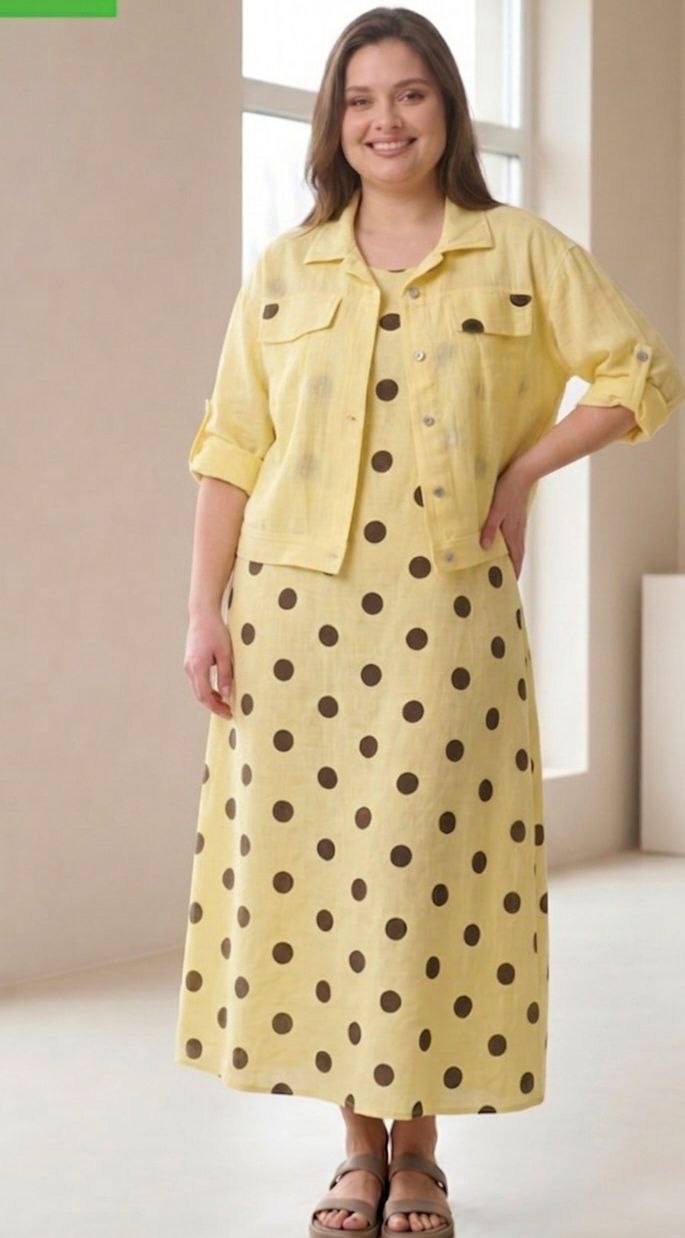 Rochie și jachetă din bumbac 100%